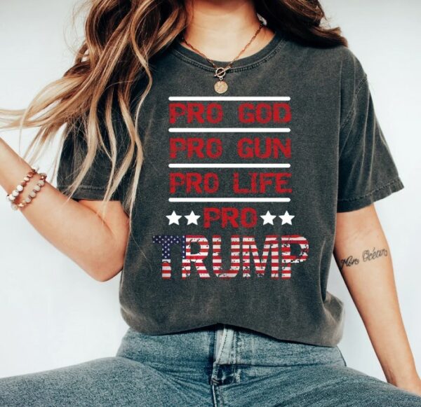 Trump Flag Shirt, 2024 Trump Shirt, Republican T Shirt, Voting Shirt, MAGA Ladies Shirt, MAGA 2024, Trump Election Tee, MAGA Men's Shirts