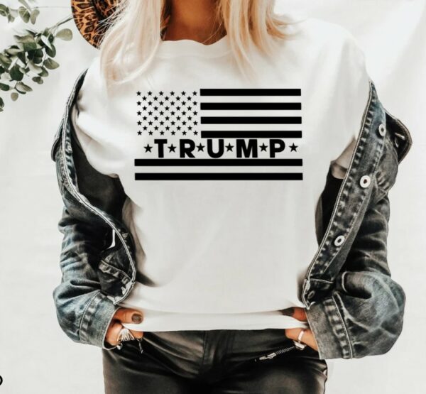 Trump Flag Shirt, 2024 Trump Shirt, Republican T Shirt, Voting Shirt, MAGA Ladies Shirt, Trump Election Men's Shirts