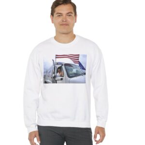 Trump Garbage Truck Crewneck Sweatshirt USA