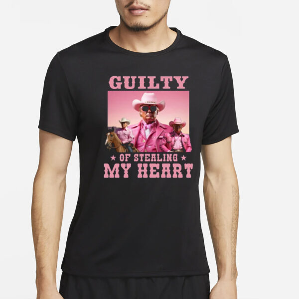 Trump Guilty Of Stealing My Heart Shirt Funny Pink Trump Shirt Trump 2024 Shirts3