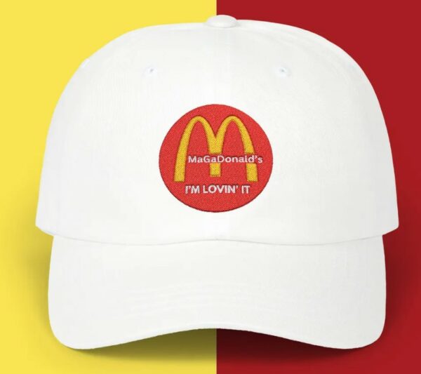 Trump Magadonald Hat, im lovin it, Dark MAGA Make America Great Again ,Donald Trump Hat Embroidered USA, Funny trump hat