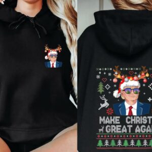 Trump Make Christmas Great Again Sweatshirt, Xmas Trump Comfort Colors T-Shirt, Santa Trump Shirt , Trump Support Christmas Tee2