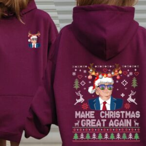 Trump Make Christmas Great Again Sweatshirt, Xmas Trump Comfort Colors T-Shirt, Santa Trump Shirt , Trump Support Christmas Tee3