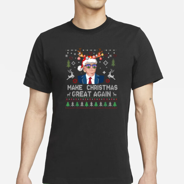 Trump Make Christmas Great Again Sweatshirt, Xmas Trump Comfort Colors T-Shirts1