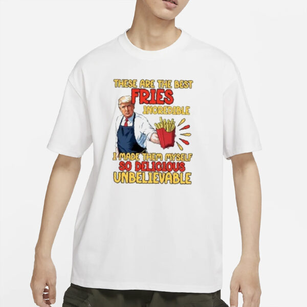 Trump McDonalds Shirt, Trump Fries Shirt, Make America Great Shirt, men shirts3