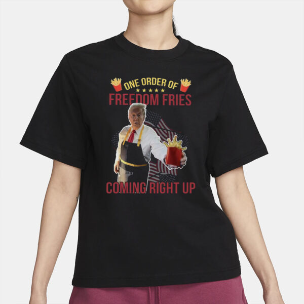 Trump Mcdonald Shirt, Pennsylvania Maga Trump 2024 Shirt, Gifts for Republican, Fast Food Trump Fries Making Fries Presidential Election Tee2