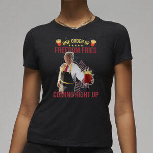 Trump Mcdonald Shirt, Pennsylvania Maga Trump 2024 Shirt, Gifts for Republican, Fast Food Trump Fries Making Fries Presidential Election Tee3