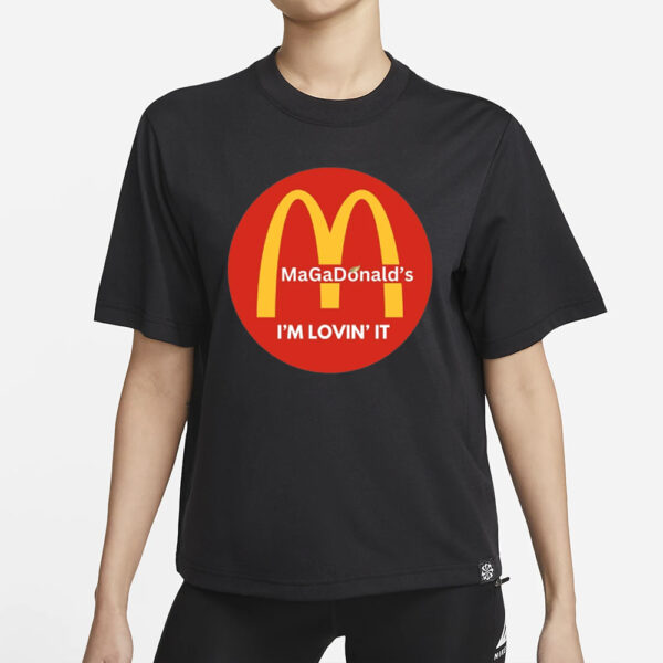 Trump Mcdonalds Shirt Funny Trendy MAGA Lovin' It Trump Mcdonald Election 2024 Pennsylvania Trump Merch Christmas Republican Gift Trump Tee1