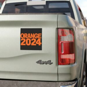 Trump Orange 2024 - a magnet for car bumper1