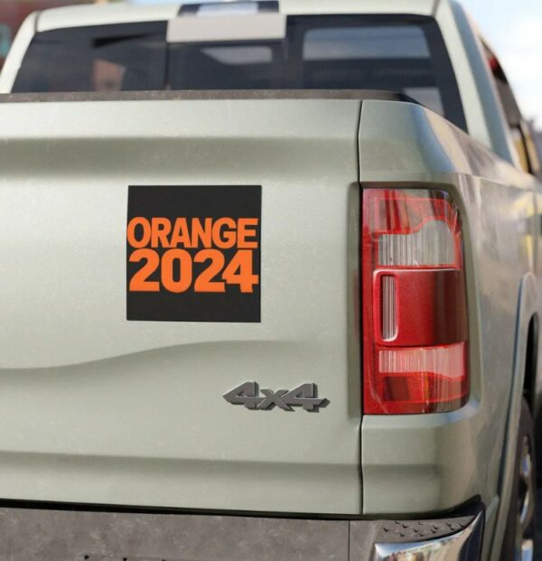 Trump Orange 2024 - a magnet for car bumper1