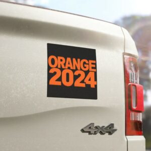 Trump Orange 2024 - a magnet for car bumper2