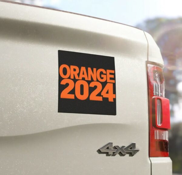 Trump Orange 2024 - a magnet for car bumper2