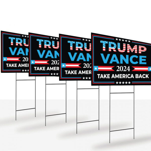 Trump President Vance Vice President 2024, Trump Vote Yard Sign