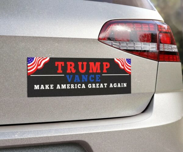 Trump Republican Car Magnet, Patriotic Magnet, Political Bumper Sticker, Conservative Gift, Trump 2024 Decal, Republican Party Gift1