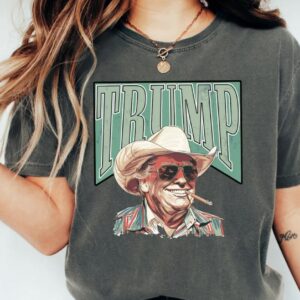 Trump Shirt Western Trump Tee Cowboy Shirt Make America Great Trump Daddy Shirt MAGA Trump President Tee Donald Trump Funny Republican Gift