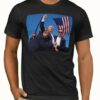 Trump Shot T-Shirt Top Donald TRUMP 2024 Never Surrender Shirt Mugshot Tee