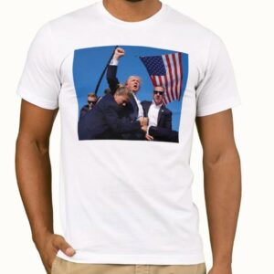 Trump Shot T-Shirt Top Donald TRUMP 2024 Never Surrender Shirt Mugshot Tee1