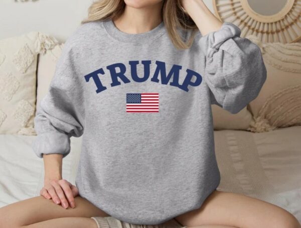 Trump Sweatshirt, Trump 2024, Pro Trump Sweatshirt, Pro America Shirt, Republican Shirt Republican Gifts Patriotic Gifts American Flag Shirt