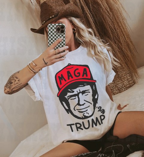 Trump T-shirt, Comfort Colors T-shirt, Vote Trump Tee, Trump 2024, Size up for Oversized, Comfort Colors Tee