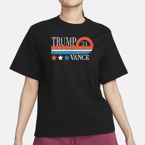 Trump Vance 2024 3-Stars Tee Shirt2