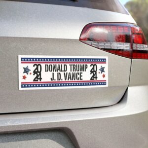 Trump Vance 2024 Car Magnet Donald Trump 2024 JD Vance 2024 President Trump 2024 JD Vance 24 Republicans Campaign Trump Supporter Magnet1