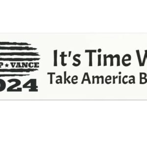 Trump Vance 2024 Car Magnet - Patriotic Political Support Bumper Sticker, USA Election Decor, Conservative Gift2