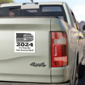 Trump Vance 2024 Car Magnet - Patriotic Political Support Bumper Sticker, USA Election Decor, Conservative Gift3