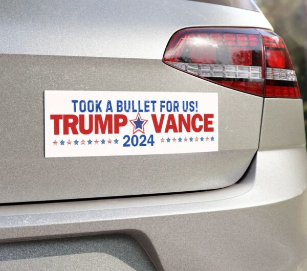 Trump Vance 2024 Car Magnet, Trump Vance Bumper Sticker2