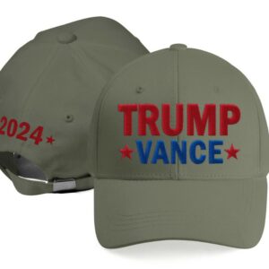 Trump Vance 2024 Front and Back Embroidered Hat, Donald Trump 2024 Campaign Caps, Trump For President, MAGA Patriots Hat