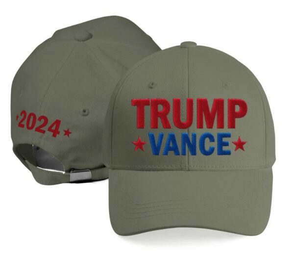 Trump Vance 2024 Front and Back Embroidered Hat, Donald Trump 2024 Campaign Caps, Trump For President, MAGA Patriots Hat