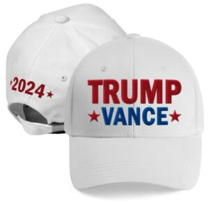 Trump Vance 2024 Front and Back Embroidered Hat, Donald Trump 2024 Campaign Caps, Trump For President, MAGA Patriots Hat3