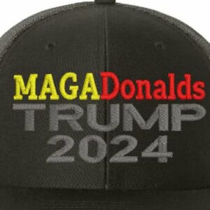 Trump Vance 2024 MAGADonalds Embroidered Hat Flex Fit or Adjustable1