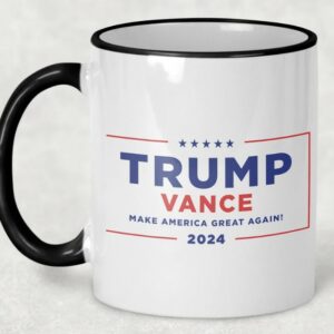 Trump Vance 2024 Mugs - Your Choice of 11oz or 15oz Mugs with Official LOGO and Campaign Logo Republican Nominee Donald J Trump - JD Vance1
