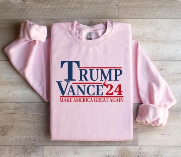 Trump Vance 2024 Sweatshirt, Maga Donald Trump Sweater, Crewneck Republican Make america great again sweater, Gift for Republican sweater1