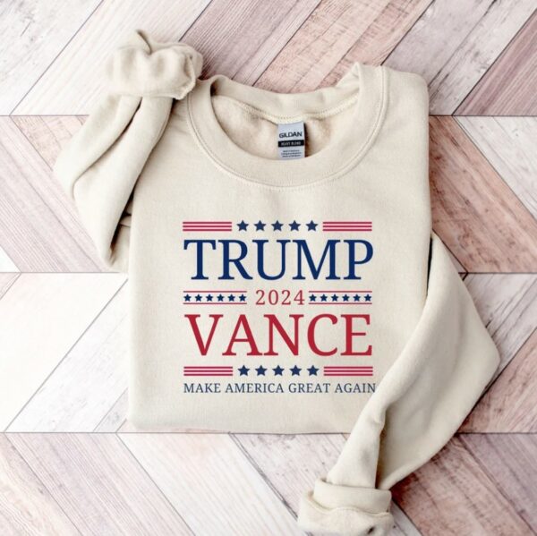 Trump Vance 2024 Sweatshirt, President Trump, Republican Sweatshirt, Trump Supporter Hoodie, VP Vance 24 Sweatshirt, Donald Trump Sweatshirt