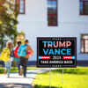 Trump Vance 2024 Yard Sign ,Take America Back Yard Sign