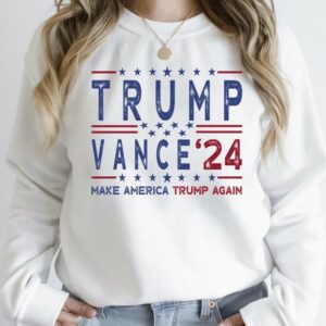 Trump Vance 24 Sweatshirt, Trump 2024 Hoodies,President Trump,Republican Sweater,Republican Gifts Support Trump Sweatshirt,American Flag Tee