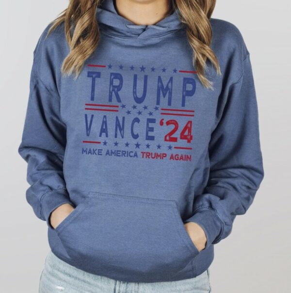 Trump Vance 24 Sweatshirt, Trump 2024 Hoodies,President Trump,Republican Sweater,Republican Gifts Support Trump Sweatshirt,American Flag Tee2