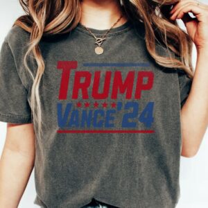 Trump Vance 24 T-shirts, Comfort Colors Shirts, JD Vance Shirts, Trump 2024 Shirts, President Trump Shirts, Republican Gift, Trump Lover Tee1