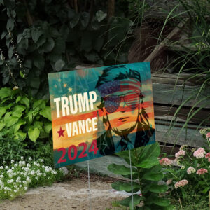 Trump & Vance Campaign Signs 2024, Pro-Trump Digital Yard Sign2