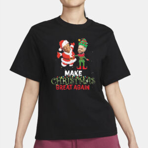 Trump Vance Make Christmas Great Again Humorous Christmas 2024 T-Shirt2