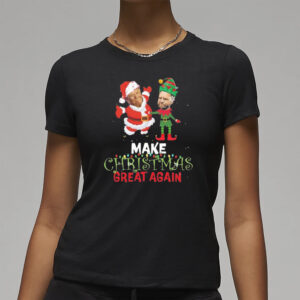 Trump Vance Make Christmas Great Again Humorous Christmas 2024 T-Shirt3