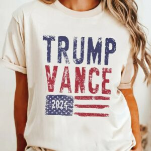 Trump Vance Shirt, Trump Shirt, American Flag Shirt, Pro America Shirt, Trump Vance 2024 Shirt, Trump Fight Shirt1