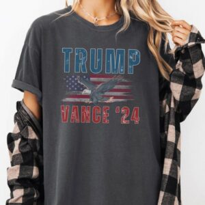 Trump Vance Shirt, Trump Vance 2024 Shirt, Trump 2024 Shirt, American Flag Shirt, Trump Vance Flag Shirt, Patriotism Shirt, Republican Tee2