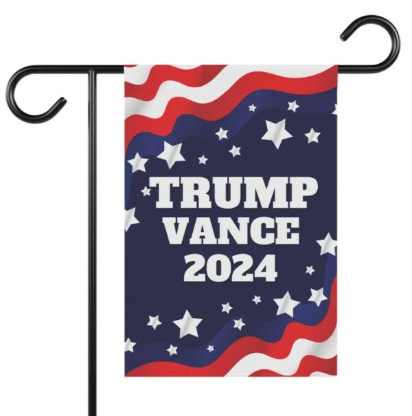 Trump Vance Yard Flag Double-Sided 12x18 Hanging Garden Flag, President Election Republican Outdoor Patriotic Decor, Trump Supporter Gifts1