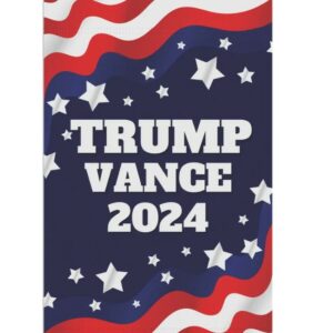 Trump Vance Yard Flag Double-Sided 12x18 Hanging Garden Flag, President Election Republican Outdoor Patriotic Decor, Trump Supporter Gifts2