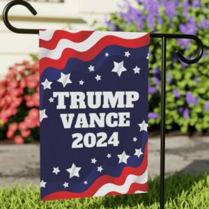 Trump Vance Yard Flag Double-Sided 12x18 Hanging Garden Flag, President Election Republican Outdoor Patriotic Decor, Trump Supporter Gifts3