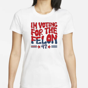 Trump Voting Tank Top, I'm Voting for the Felon, Trump for President 2024 Tank1