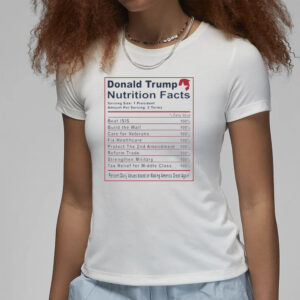 Trump White Nutritional Facts Design Unisex Jersey Tank, Trump Tank Top, Republican Tank Top, Funny Trump Shirt3
