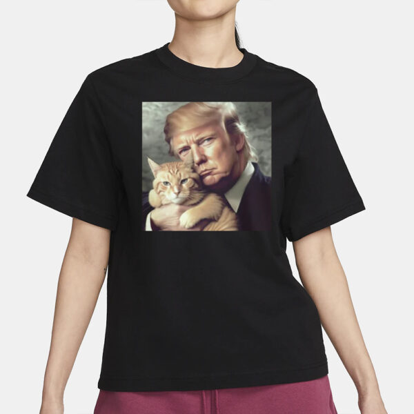 Trump and Cat Tank Top, Funny Political Tank, Shirt Gift for Conservative Cat Lover, Republican Cat Tank2